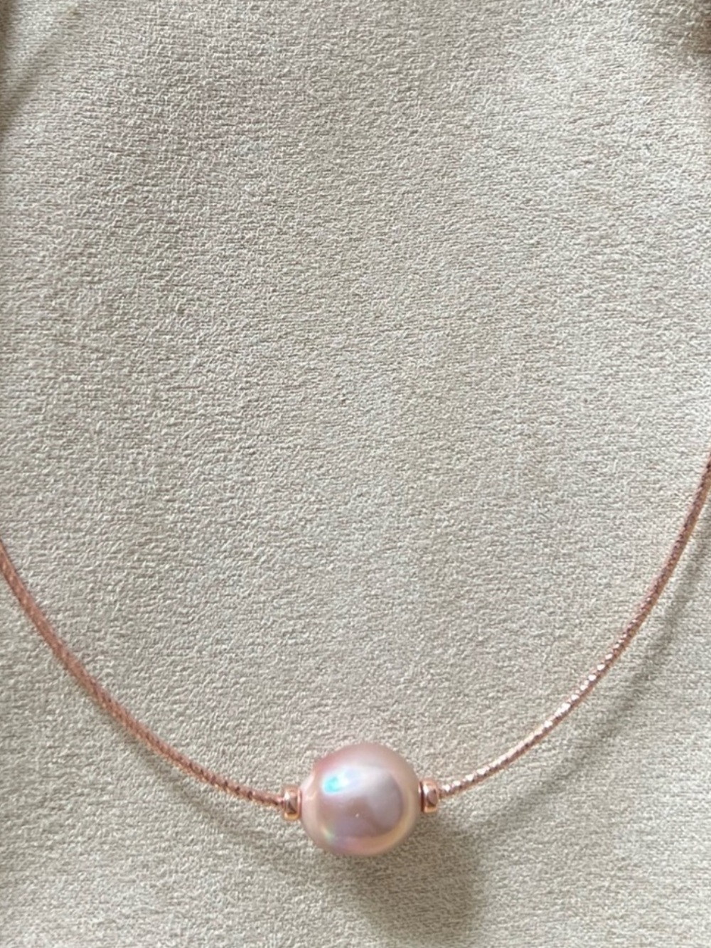 Freshwater Pearl 18k Rose Gold Necklace
